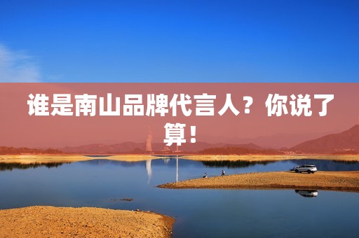 谁是南山品牌代言人？你说了算！