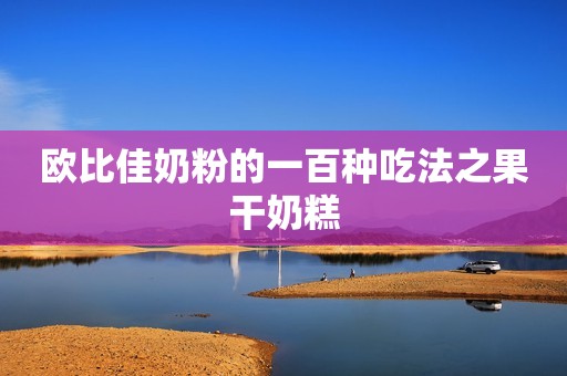 欧比佳奶粉的一百种吃法之果干奶糕
