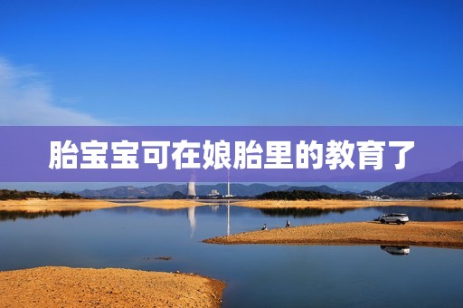 胎宝宝可在娘胎里的教育了