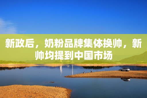 新政后，奶粉品牌集体换帅，新帅均提到中国市场