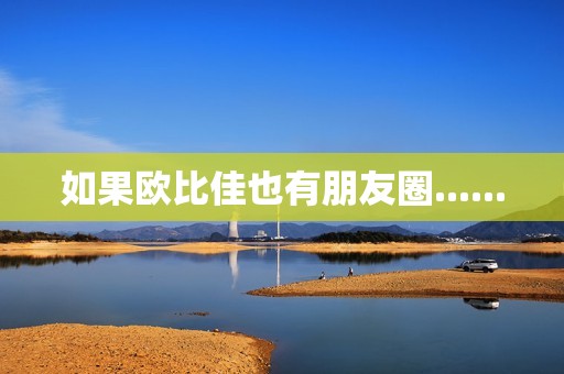 如果欧比佳也有朋友圈......