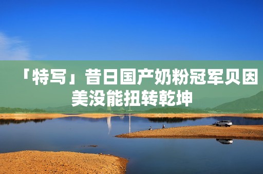 「特写」昔日国产奶粉冠军贝因美没能扭转乾坤
