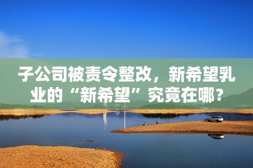 子公司被责令整改，新希望乳业的“新希望”究竟在哪？