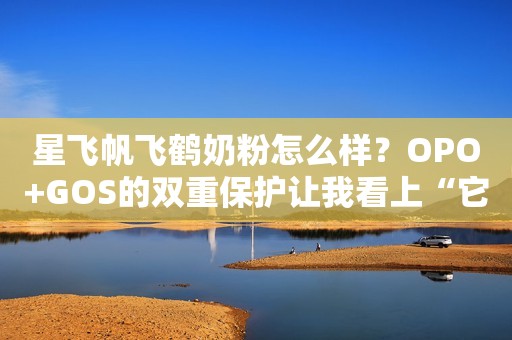星飞帆飞鹤奶粉怎么样？OPO+GOS的双重保护让我看上“它”