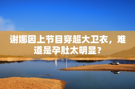 谢娜因上节目穿超大卫衣，难道是孕肚太明显？