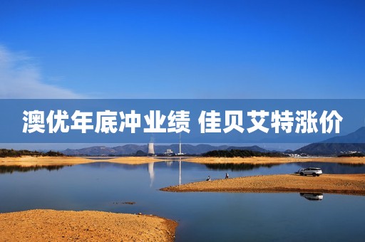 澳优年底冲业绩 佳贝艾特涨价