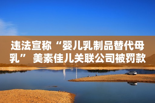违法宣称“婴儿乳制品替代母乳” 美素佳儿关联公司被罚款20万元