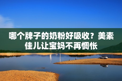 哪个牌子的奶粉好吸收？美素佳儿让宝妈不再惆怅