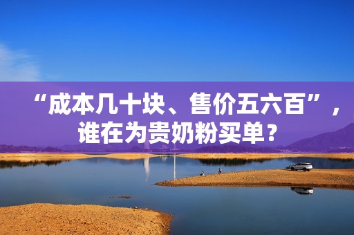 “成本几十块、售价五六百”，谁在为贵奶粉买单？