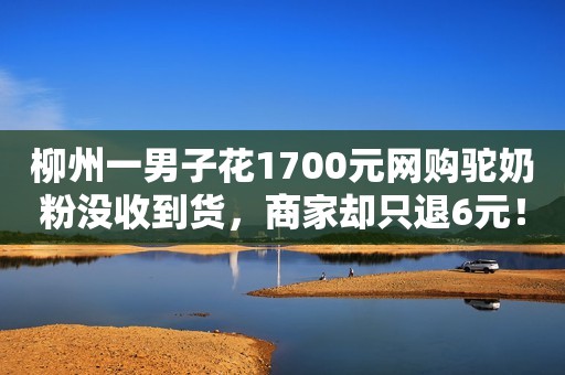 柳州一男子花1700元网购驼奶粉没收到货，商家却只退6元！法院判了...