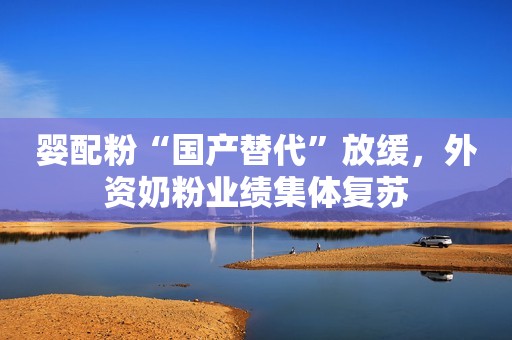 婴配粉“国产替代”放缓，外资奶粉业绩集体复苏