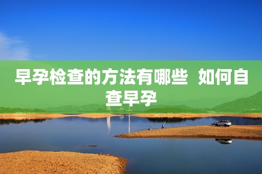 早孕检查的方法有哪些  如何自查早孕