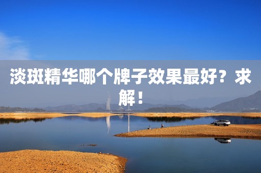 淡斑精华哪个牌子效果最好？求解！
