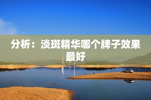 分析：淡斑精华哪个牌子效果最好