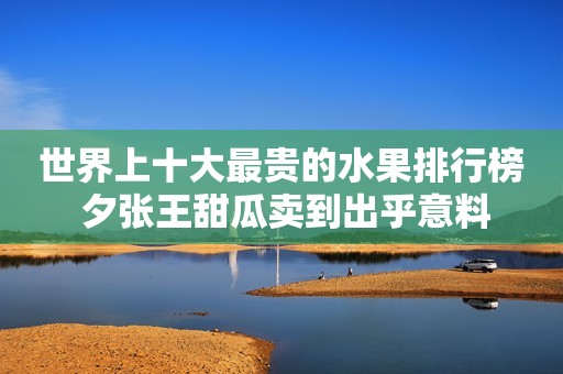 世界上十大最贵的水果排行榜 夕张王甜瓜卖到出乎意料