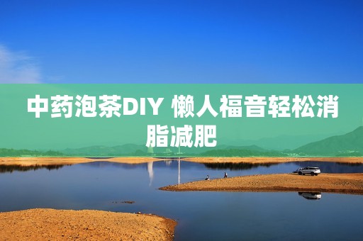 中药泡茶DIY 懒人福音轻松消脂减肥