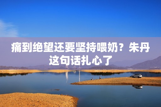 痛到绝望还要坚持喂奶？朱丹这句话扎心了