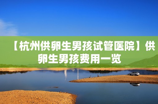 【杭州供卵生男孩试管医院】供卵生男孩费用一览