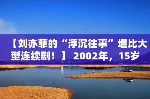 【刘亦菲的“浮沉往事”堪比大型连续剧！】 2002年，15岁的刘亦菲不顾母亲的反对，执意回国发展，通过层层选拔考上了北京电影学院。 早在这之前，刘亦菲从小就认了一个“干爹”，早已为她在娱乐圈铺好了路。 当时陈金飞作为中国内地首富排行榜的第23名，拿点钱出来给干女儿成立个娱乐公司，简直是轻而易举。 在干爹雄厚的财力支持下，刘亦菲如开了挂一般拿到了许多令大牌艺人都眼红的资源。 15岁的时候，刘亦菲就拍了《金粉世家》和《天龙八部》，17岁又出演了《神雕侠侣》，靠着“小龙女”一角火遍大江南北。 俗话说“