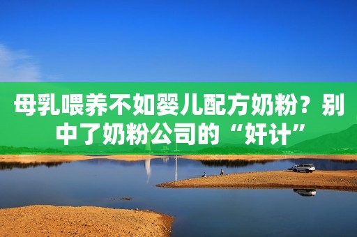 母乳喂养不如婴儿配方奶粉？别中了奶粉公司的“奸计”