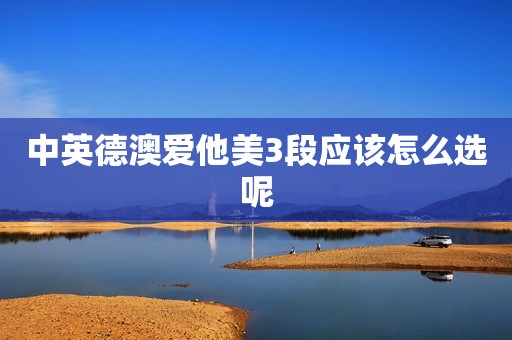 中英德澳爱他美3段应该怎么选呢