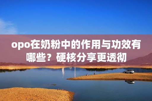 opo在奶粉中的作用与功效有哪些？硬核分享更透彻