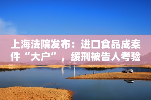 上海法院发布：进口食品成案件“大户”，缓刑被告人考验期禁止内从事食品行业
