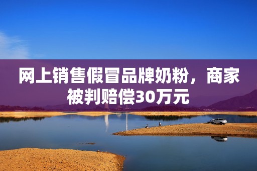 网上销售假冒品牌奶粉，商家被判赔偿30万元