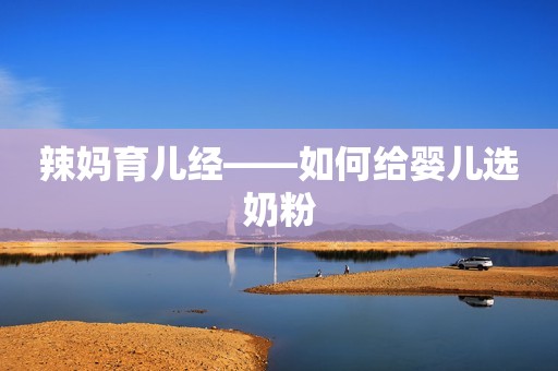辣妈育儿经——如何给婴儿选奶粉