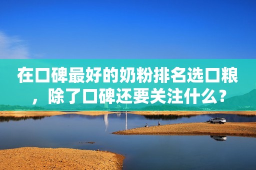 在口碑最好的奶粉排名选口粮，除了口碑还要关注什么？