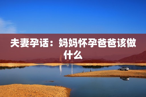 夫妻孕话：妈妈怀孕爸爸该做什么