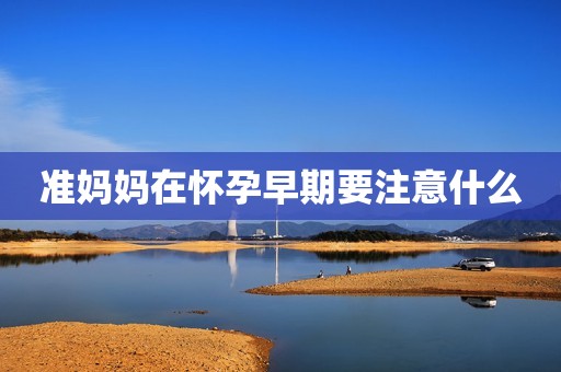 准妈妈在怀孕早期要注意什么