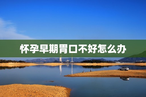 怀孕早期胃口不好怎么办