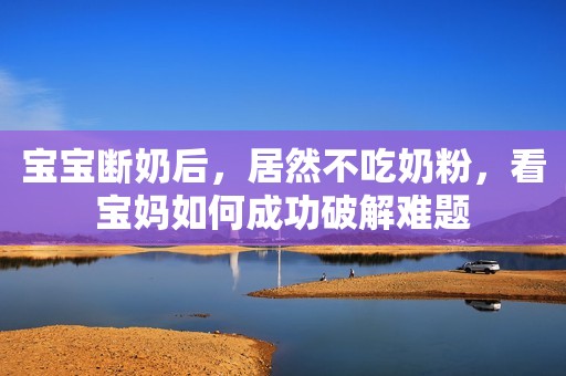 宝宝断奶后，居然不吃奶粉，看宝妈如何成功破解难题