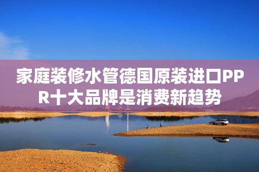 家庭装修水管德国原装进口PPR十大品牌是消费新趋势