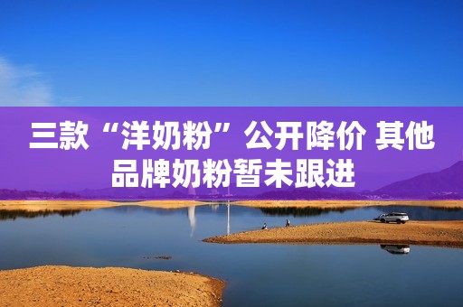 三款“洋奶粉”公开降价 其他品牌奶粉暂未跟进
