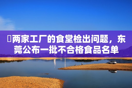​两家工厂的食堂检出问题，东莞公布一批不合格食品名单