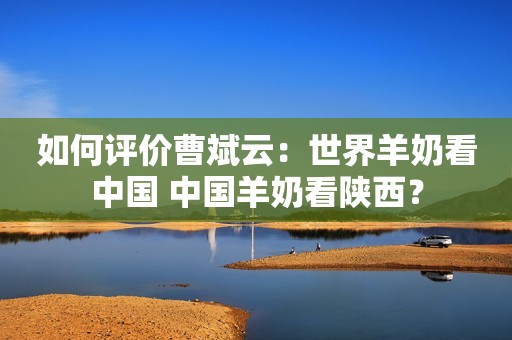 如何评价曹斌云：世界羊奶看中国 中国羊奶看陕西？