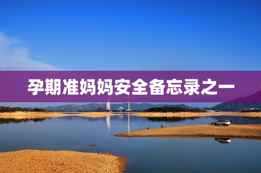 孕期准妈妈安全备忘录之一