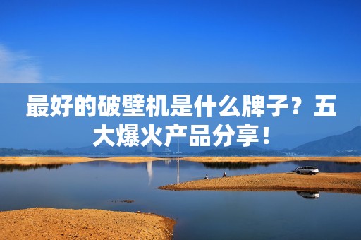 最好的破壁机是什么牌子？五大爆火产品分享！