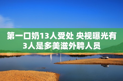第一口奶13人受处 央视曝光有3人是多美滋外聘人员