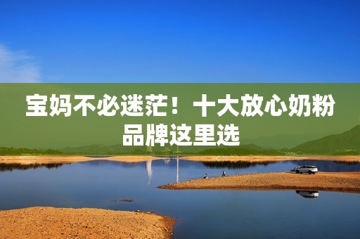 详细阅读:宝妈不必迷茫!十大放心奶粉品牌这里选 宝妈不必迷茫!十大放心奶粉品牌这里选