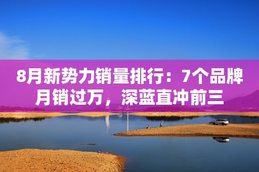 8月新势力销量排行：7个品牌月销过万，深蓝直冲前三