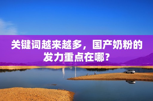 关键词越来越多，国产奶粉的发力重点在哪？