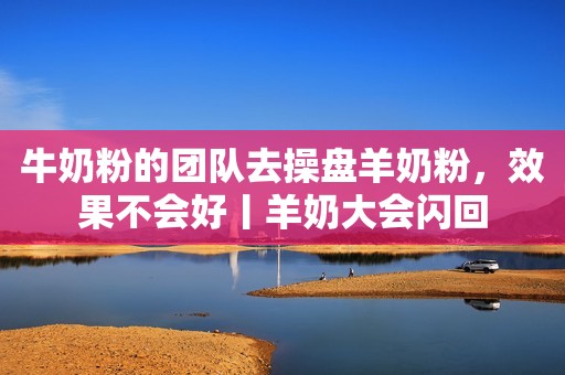 牛奶粉的团队去操盘羊奶粉，效果不会好丨羊奶大会闪回