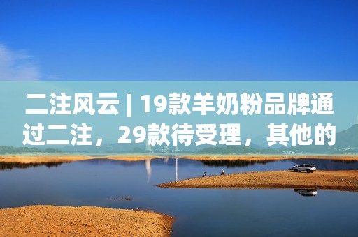 二注风云 | 19款羊奶粉品牌通过二注，29款待受理，其他的呢？