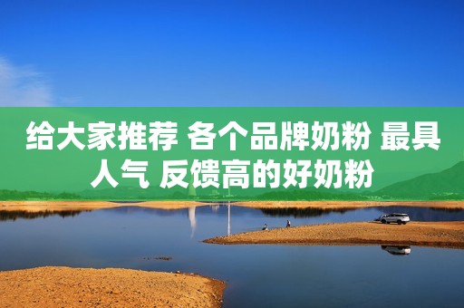 给大家推荐 各个品牌奶粉 最具人气 反馈高的好奶粉