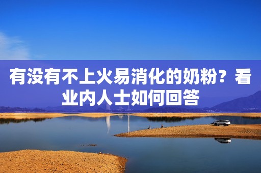 有没有不上火易消化的奶粉？看业内人士如何回答