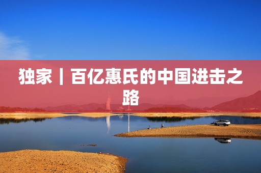 独家｜百亿惠氏的中国进击之路