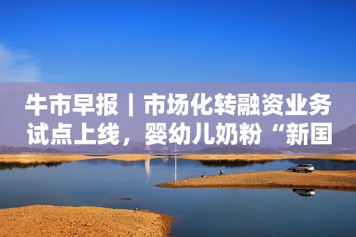 牛市早报｜市场化转融资业务试点上线，婴幼儿奶粉“新国标”今实施